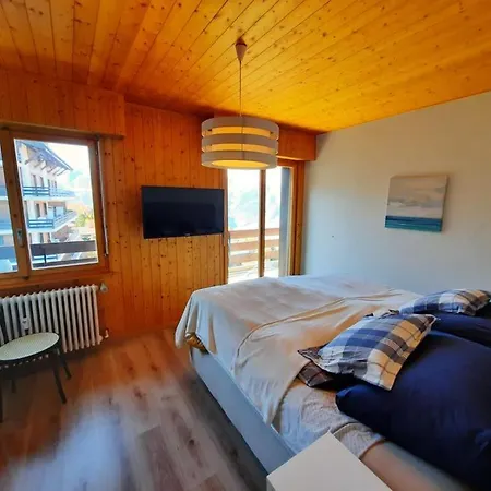 Apartament Le Torrent, Duplex Au Centre, Calme Avec Deux A Coucher Et Terrasse Vue Montagne Pour 4 Personnes Nendaz