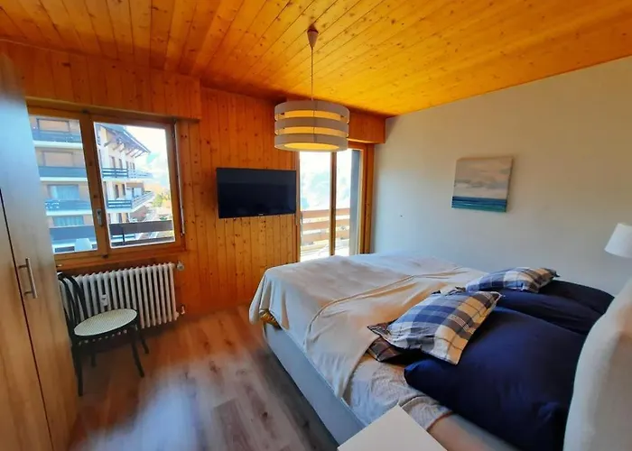Appartamento Le Torrent, Duplex Au Centre, Calme Avec Deux à Coucher Et Terrasse Vue Montagne Pour 4 Personnes Nendaz